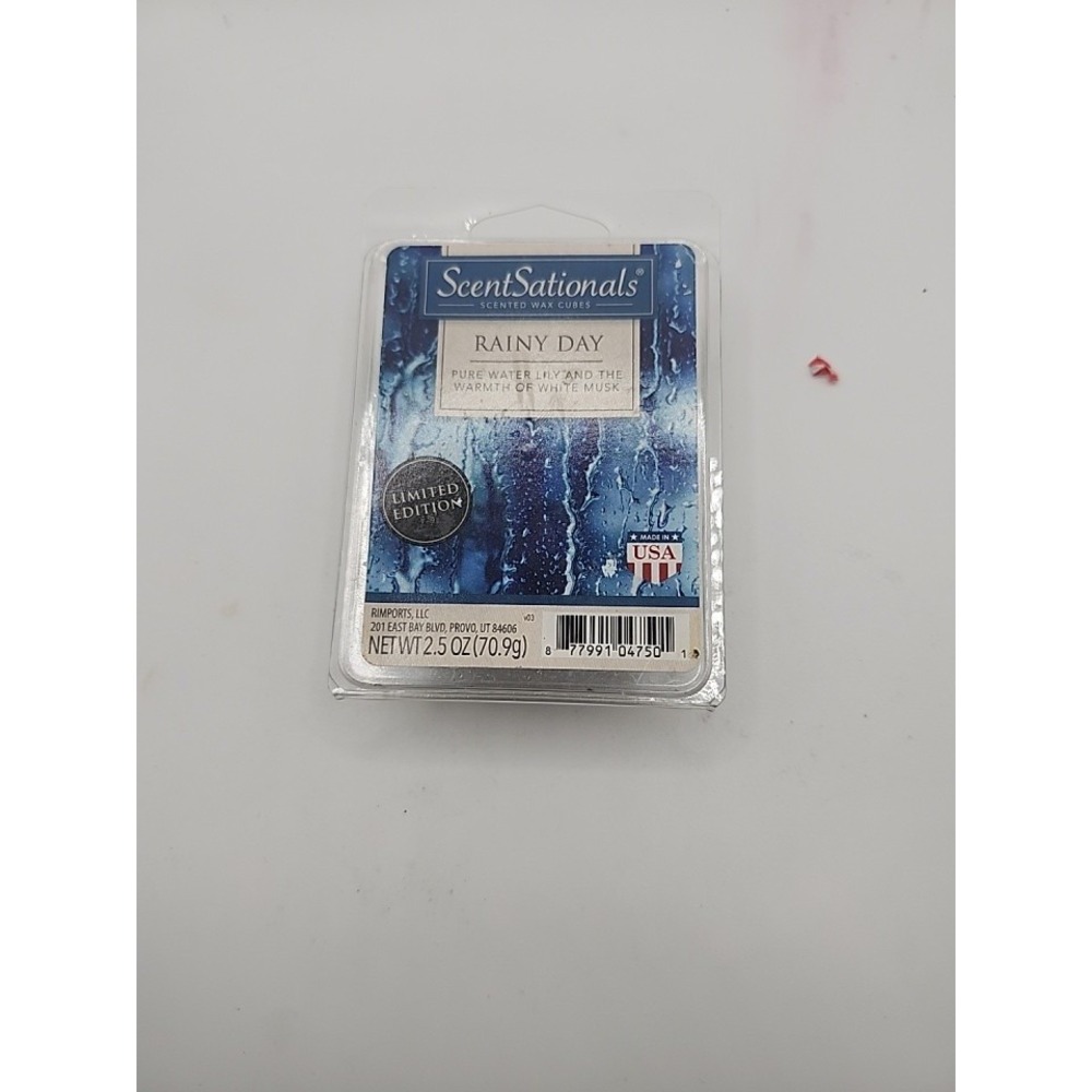 ScentSationals Scented Wax Cubes Rainy Day Limited Edition NEW